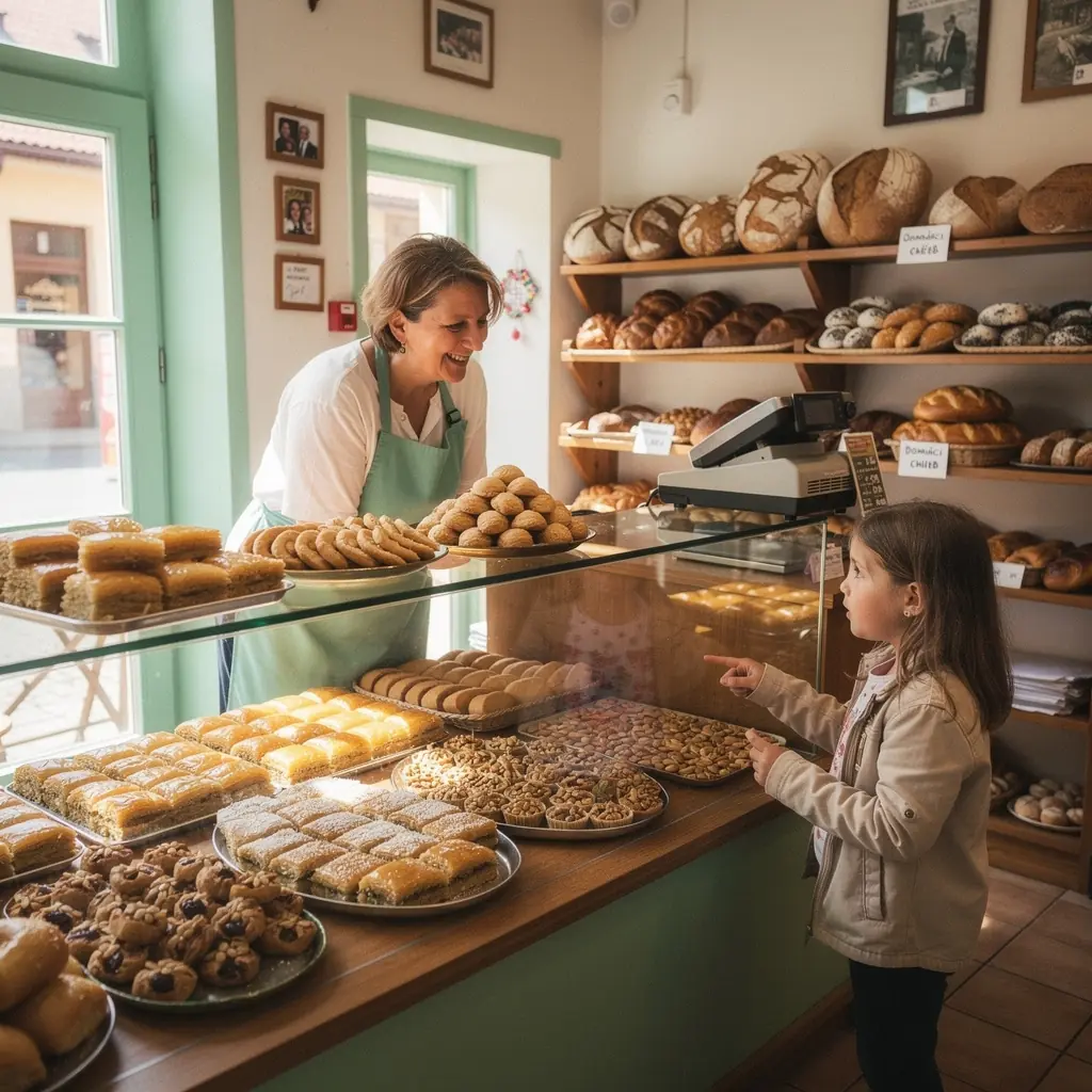 Zelené mätové listy na tradičnom marockom pozadí