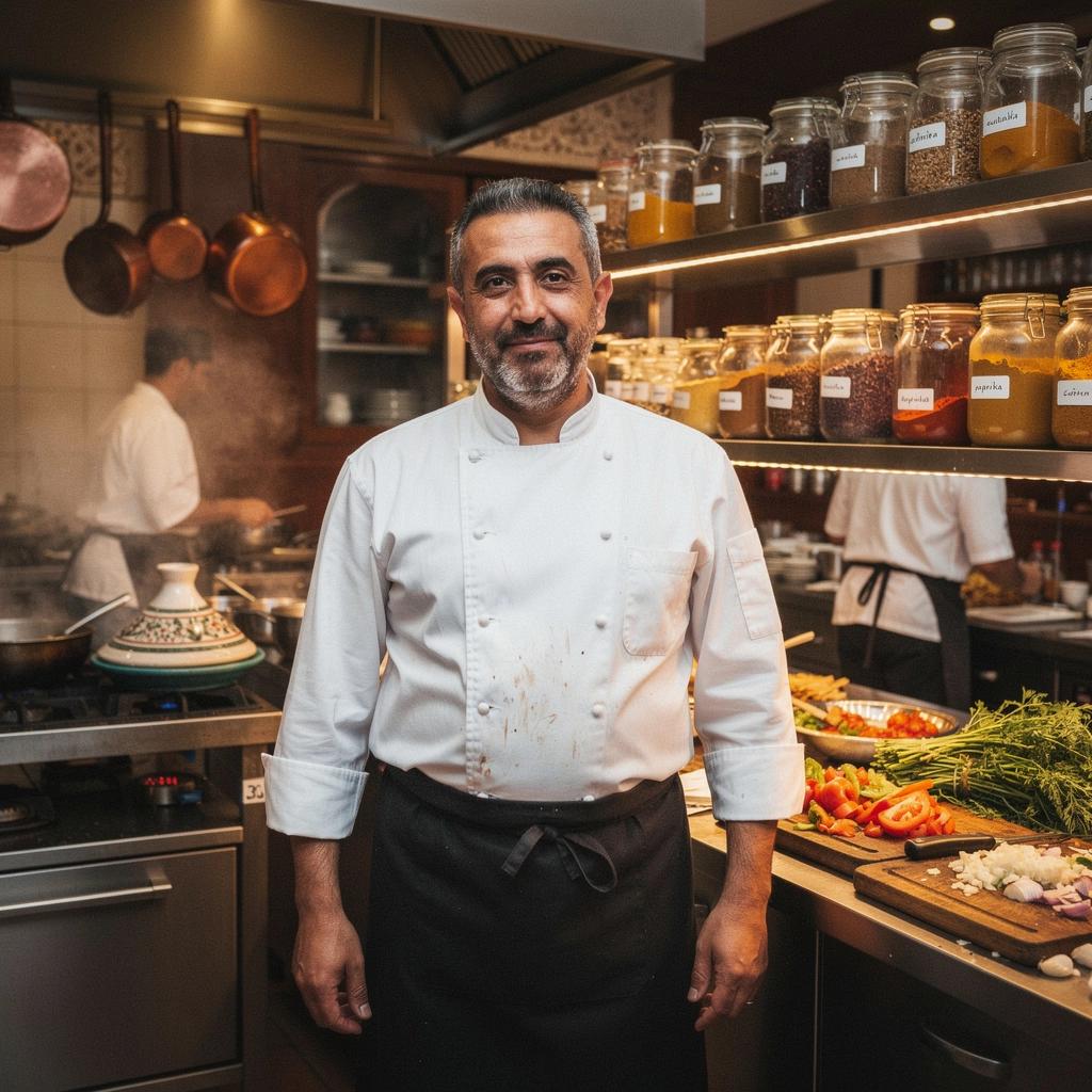 Zelený mätový čaj servírovaný v tradičnej marockej miske.